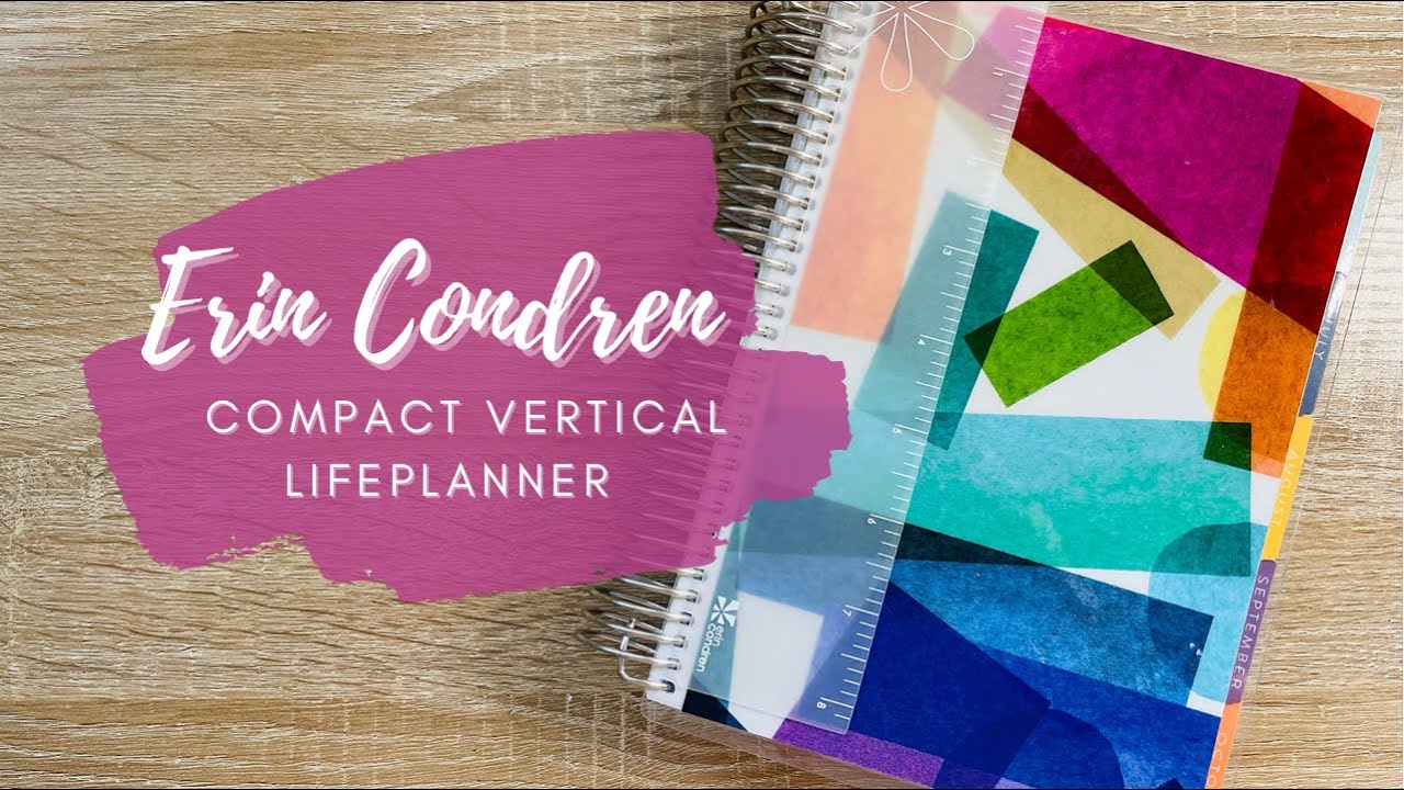 Erin Condren Compact Vertical LifePlanner| Colorful Harmony