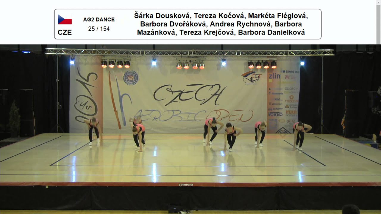 9. Czech Aerobic Open 2015 - AG2 DANCE - 3. place - Sport Aerobic Liberec