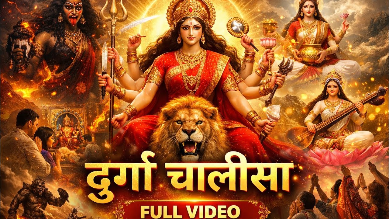 श्री दुर्गा चालीसा सम्पूर्ण पाठ | Durga Chalisa Full | सुनते ही दूर होंगे संकट |
