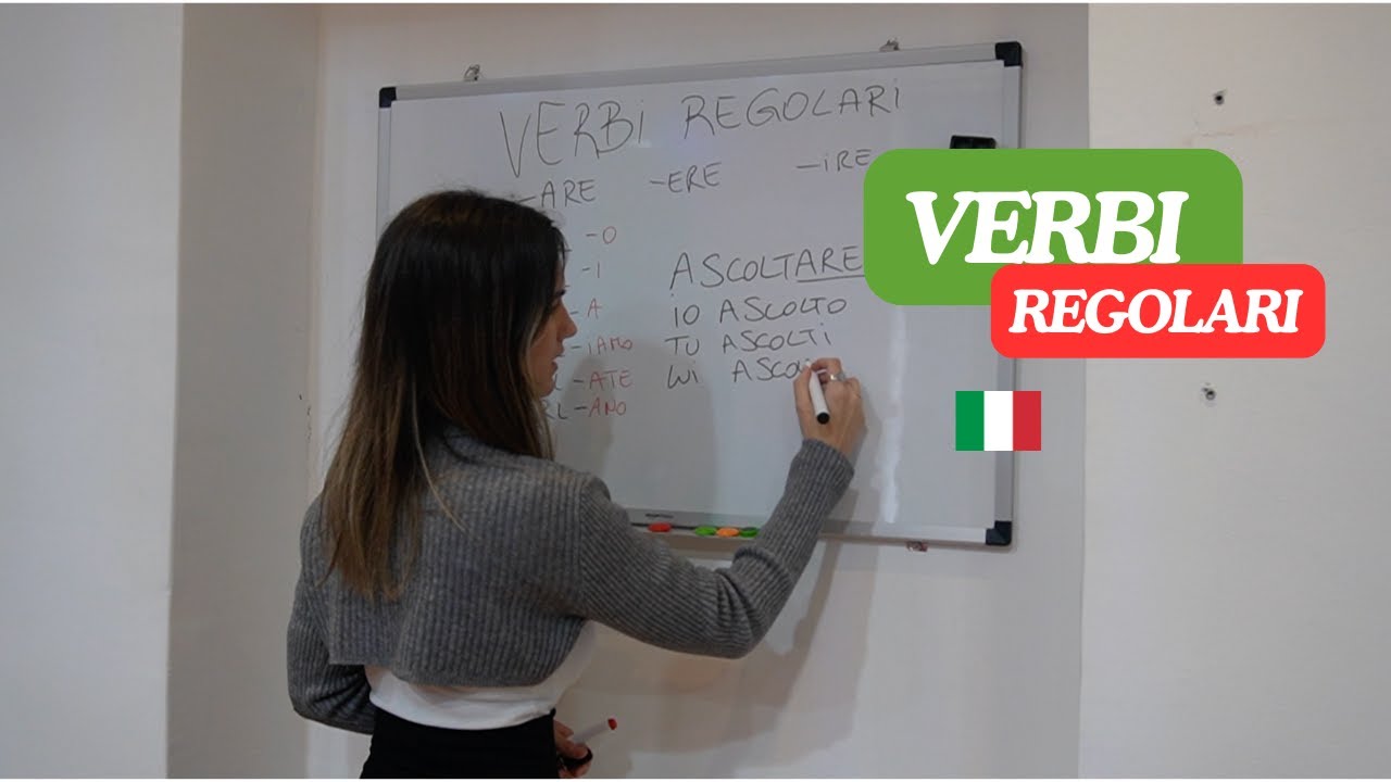 VERBI REGOLARI IN ITALIANO| A1-A2