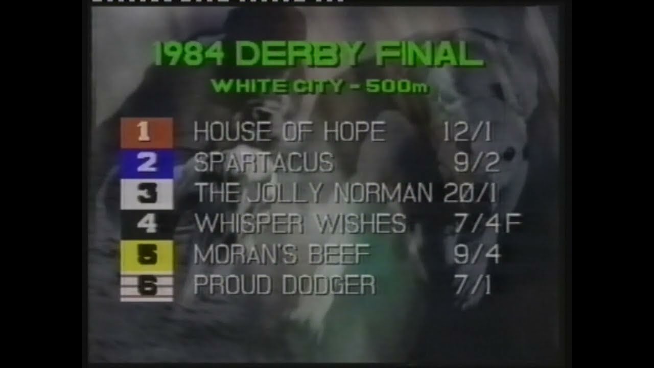 1984 GREYHOUND DERBY FINAL -  WHISPER WISHES