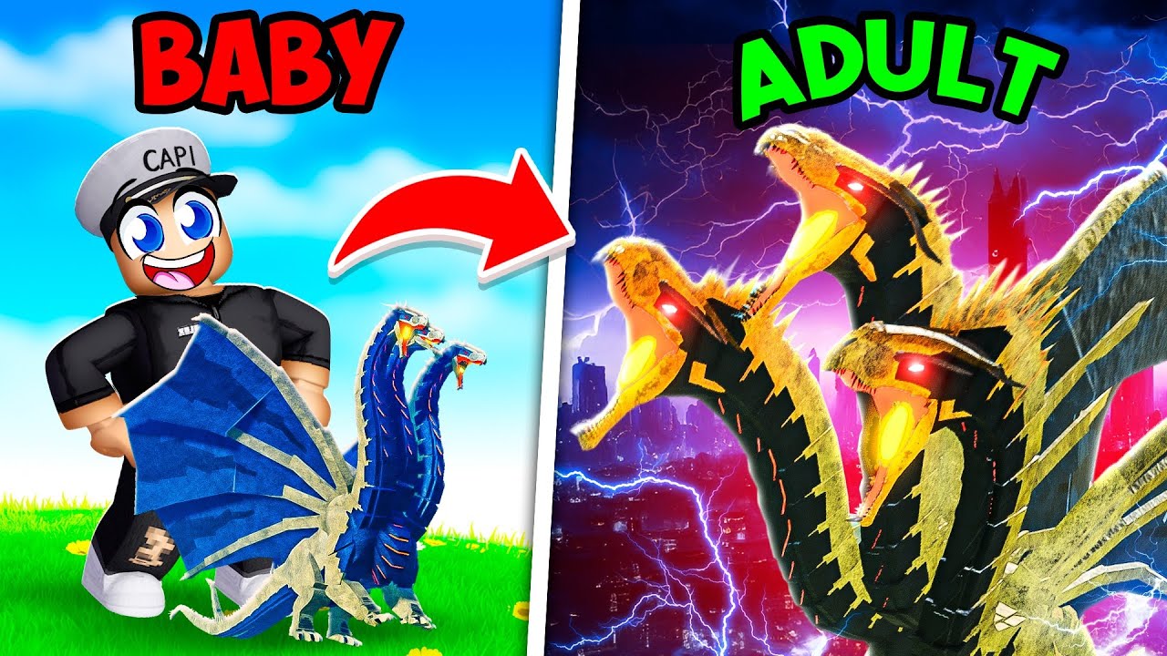 Growing KING GHIDORAH From BABY to ADULT!