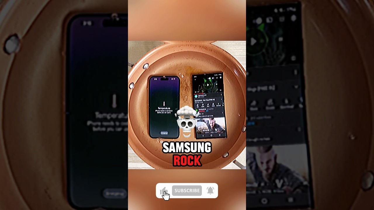 Samsung ROCKS, iPhone SHOCKS: Hot Water Test &ndash; Who Survives? 💥💧#shorts #viralvideo