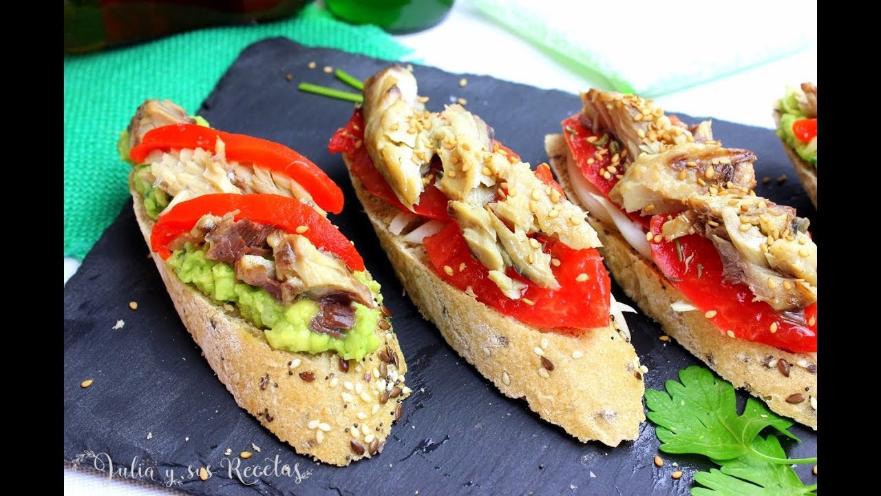 Cómo hacer pincho de caballa con aguacate y tomate |ESPECTACULARES!