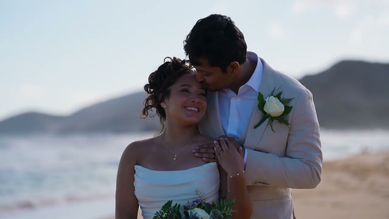 Oahu Wedding at Nalo Gardens and Sandy Beach