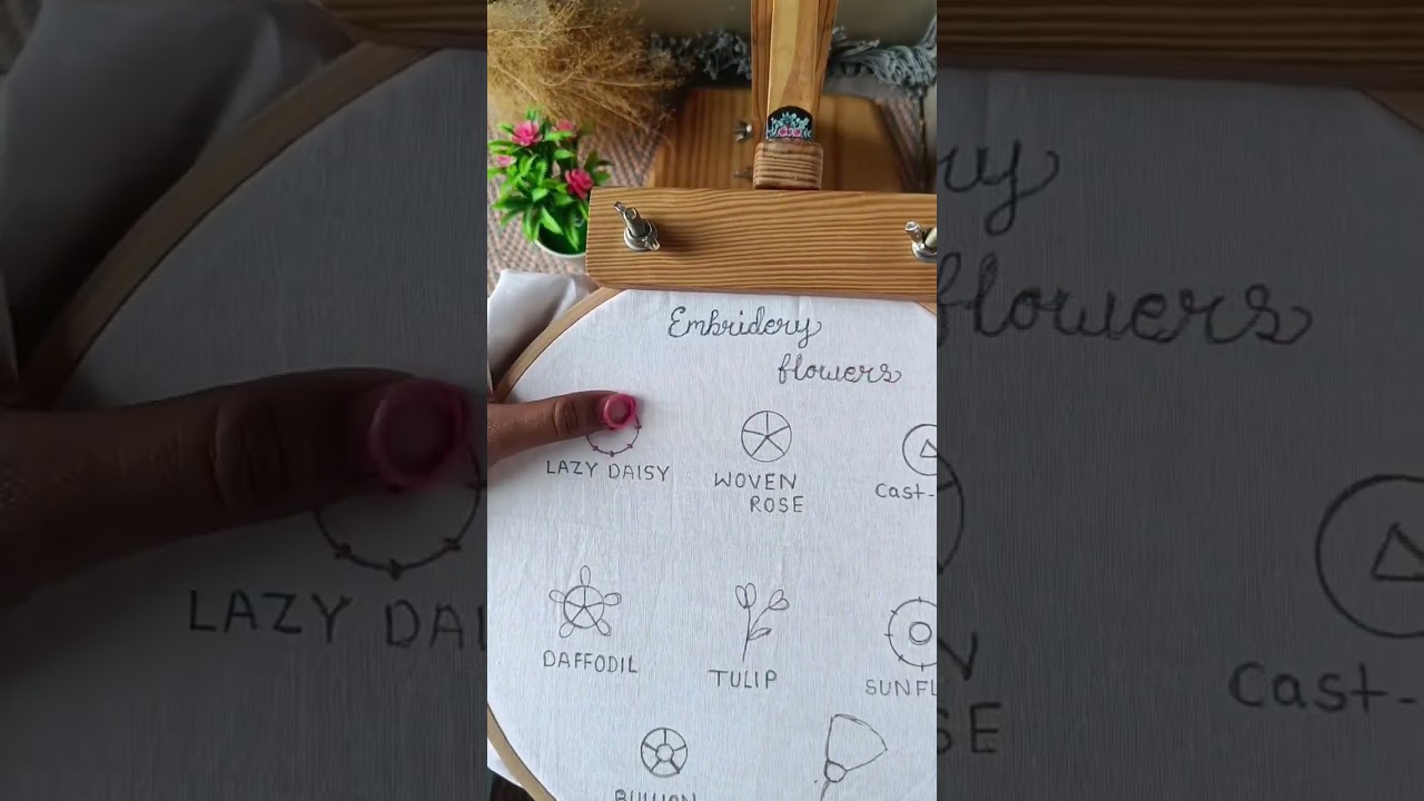 Easy embroidery flowers || Lazy Daisy flower || Beginners embroidery