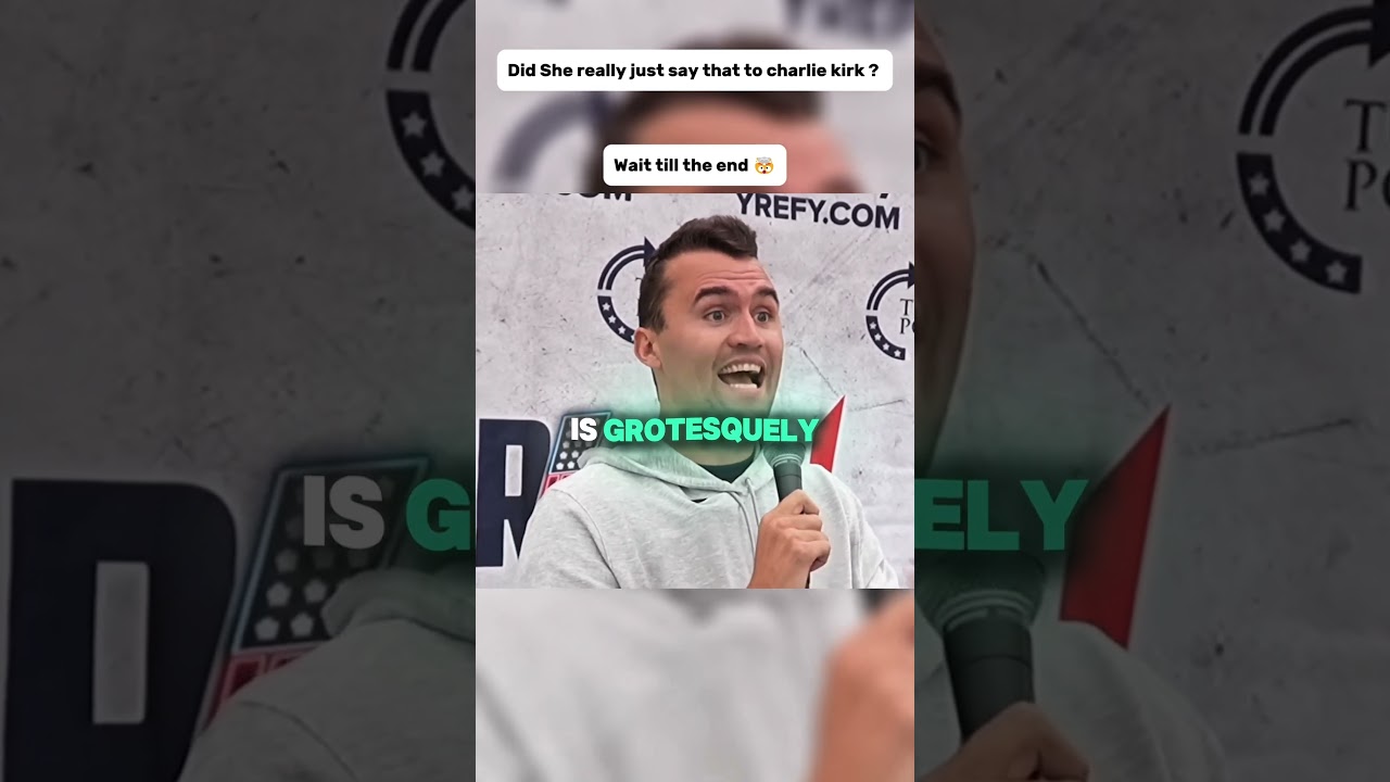 Did she really just say that to charlie#charliekirk#turningpointusa#politicaldiscussion#campusdebate
