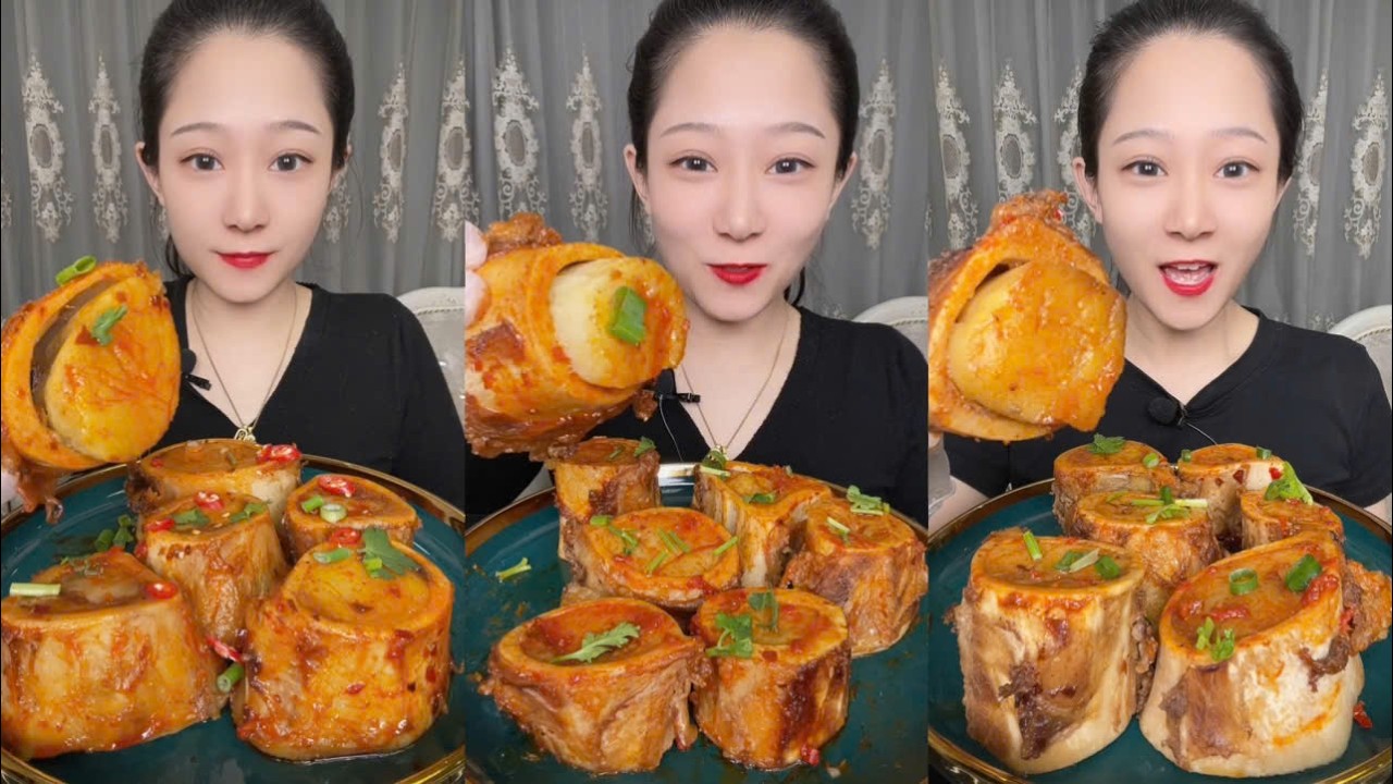 Bone marrow mukbang super delicious