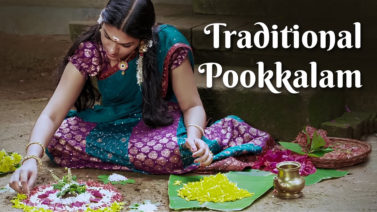 Onappookkalam, How to arrange Pookkalam | The Traditional Way of Making Onam Pookkalam