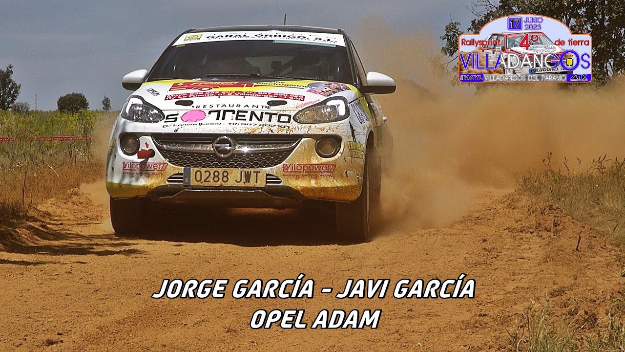 J.García - J.García | Rallysprint Villadangos del Páramo 2023 | Opel Adam