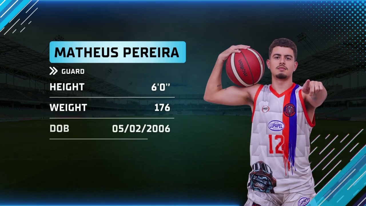 Basketball recruit - Matheus Pereira - Guard - Academy level in Brazil