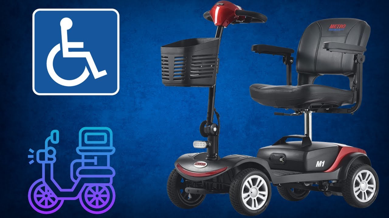 Самокат для пожилых людей Segmart Mobility Scooter, 20 дюймов, 4 колеса, компактный
