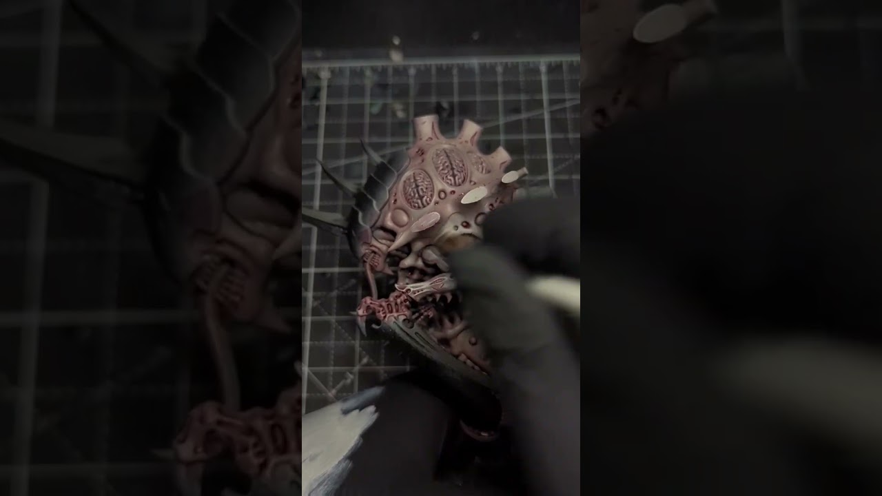 Part 1 how to paint tyranids     #40k #warhammer40k #miniaturepainting #spacemarine2 #tyranids