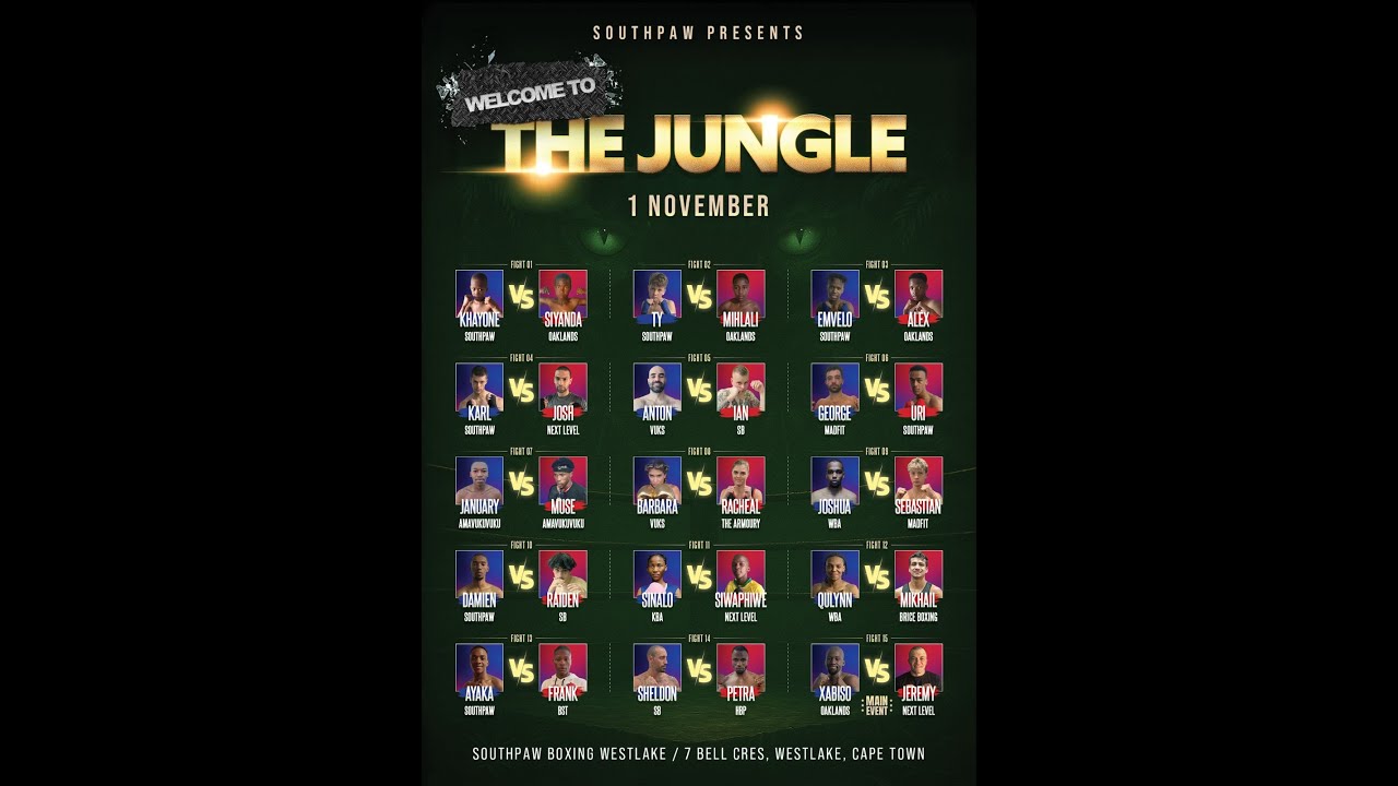 THE JUNGLE - Southpaw Boxing White Collar 01112025