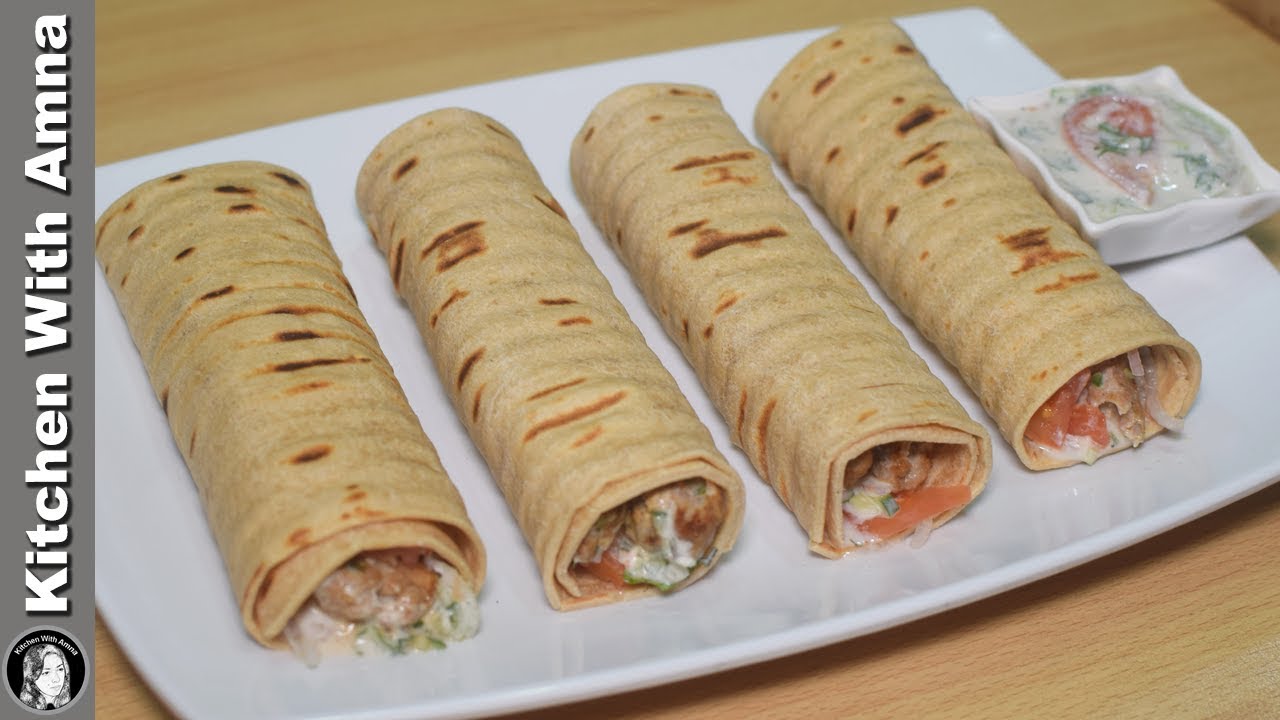 Turkish Kabab Roll Recipe With Turkish Sauce by Kitchen With Amna