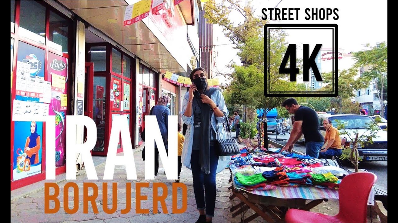 [4K] Borujerd city Walking Tour, Street Market, Virtual Tour, Iran. شهر زیبای بروجرد