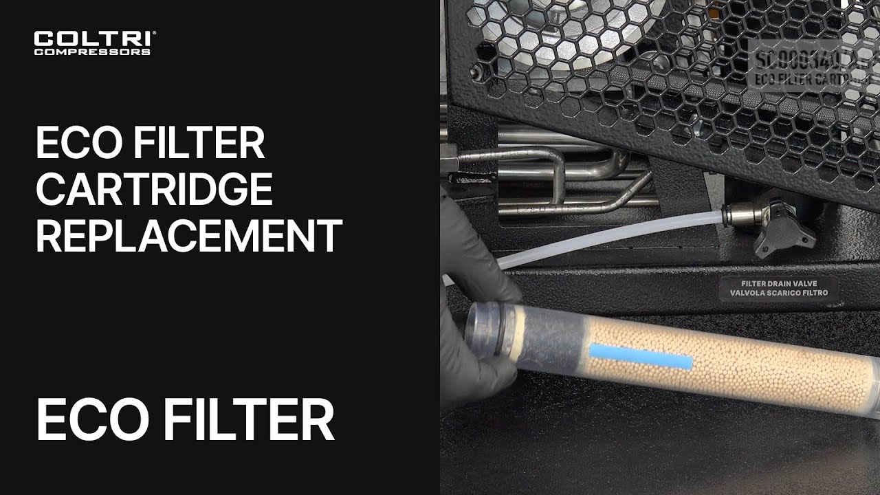 How to replace the cartridge for Coltri filtration system ECO FILTER.