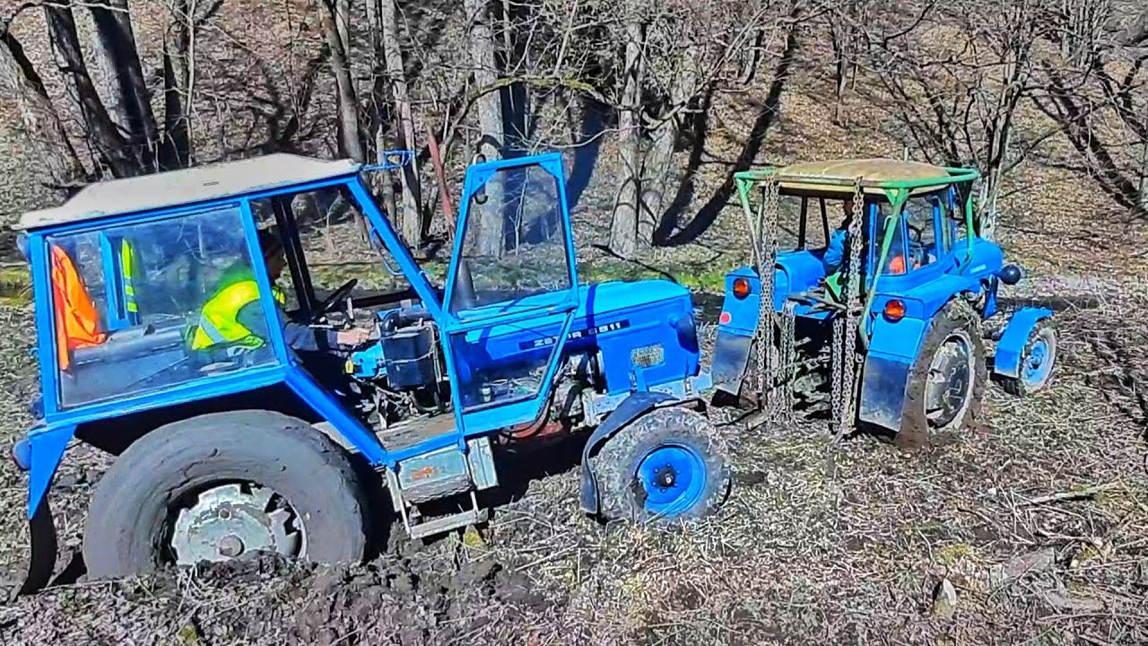 Vytahování zapadlého Zetoru 5711 | *EXTRÉMNÍ* | Mega Wtopa |