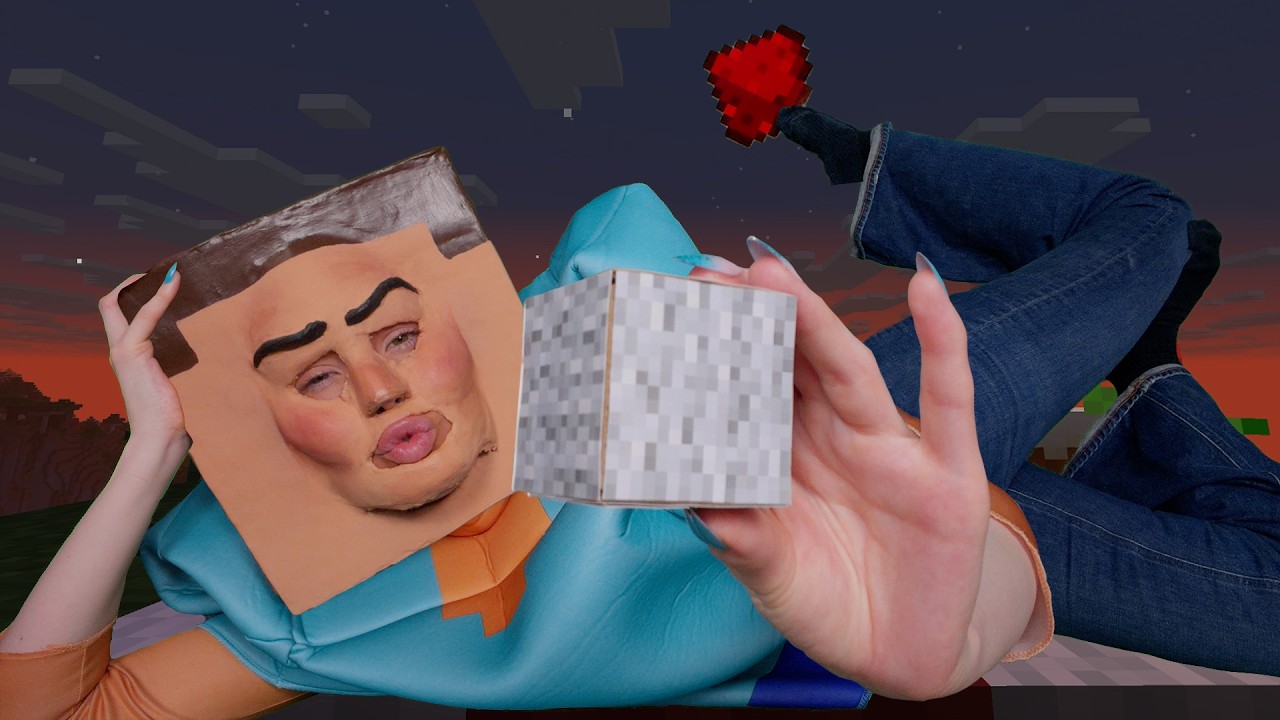 ASMR Minecraft Steve gets you ready for a date! 💐 💕 (with Alex)