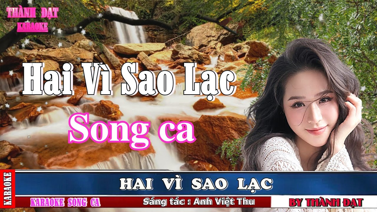 Hai Vì Sao Lạc - karaoke song ca