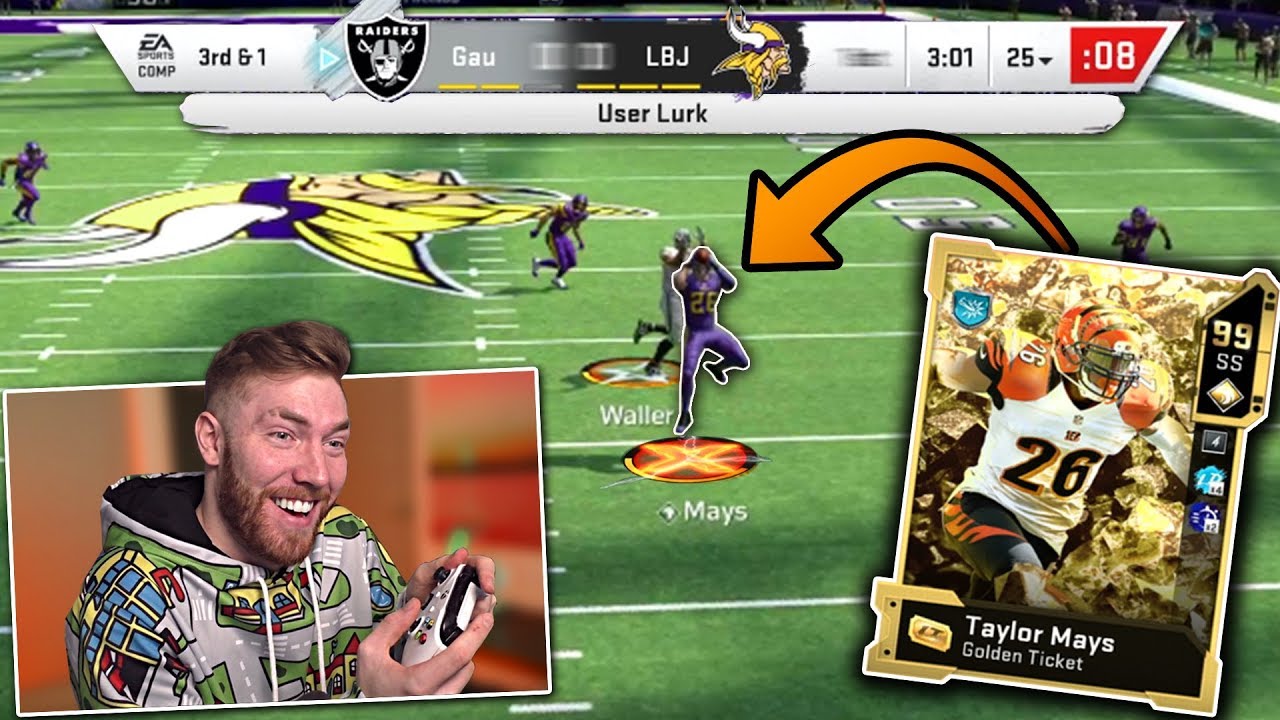 Golden Ticket Taylor Mays is the BEST User in Madden 20