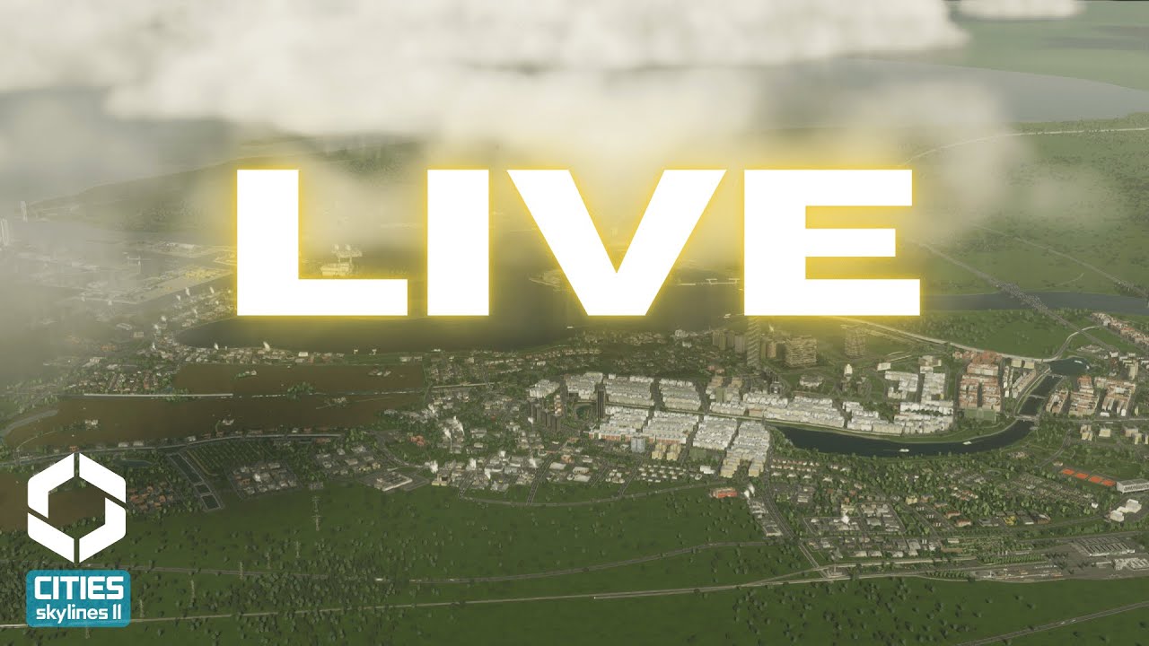Gemeinsamer und gemütlicher Städtebau am Abend.  #citiesskylines2