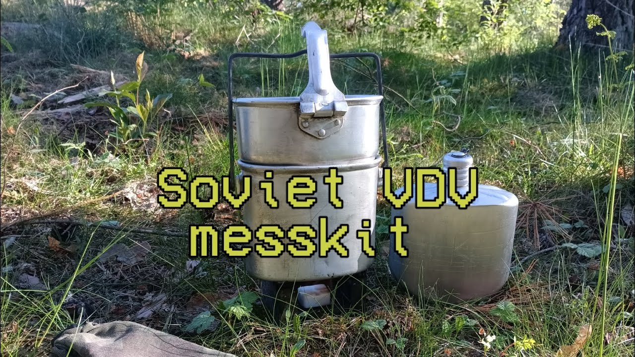 The soviet VDV messkit. 3 piece aluminium paratroopers cookware, build like a tank!