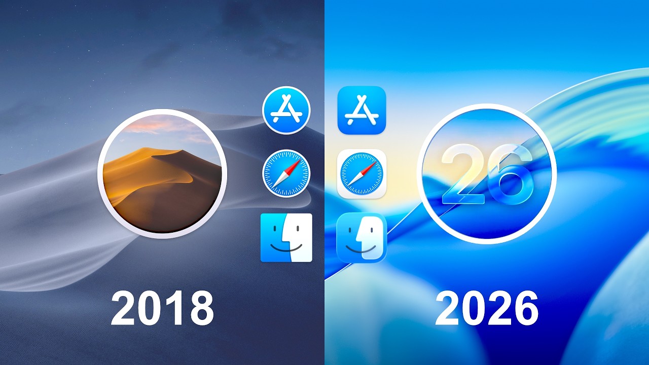 MacOS (2018) vs MacOS (2026)