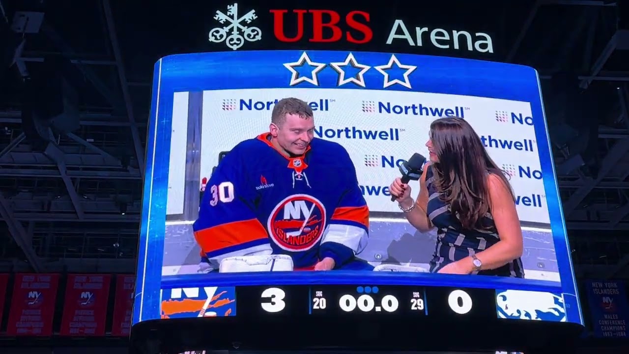 New York Islanders win horn at UBS Arena
