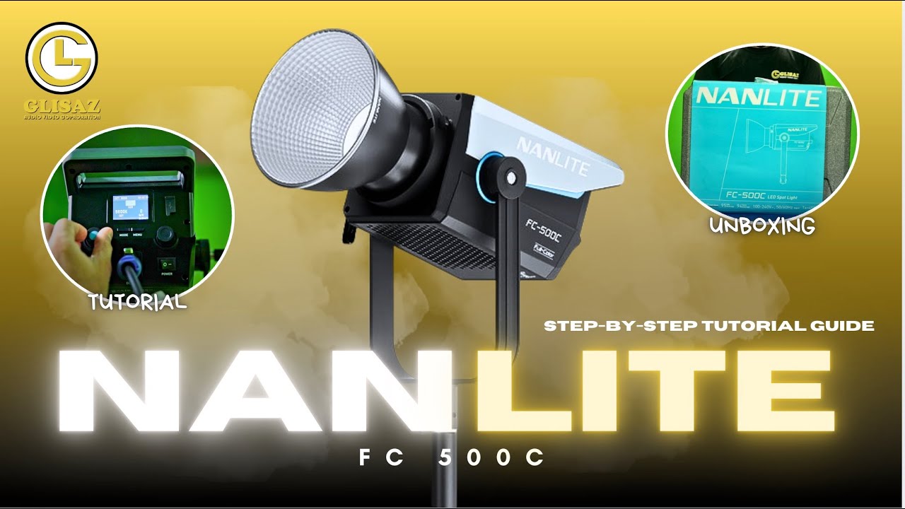 Nanlite FC-500C RGBW Color LED Spotlight - Easy Setup & Tutorial