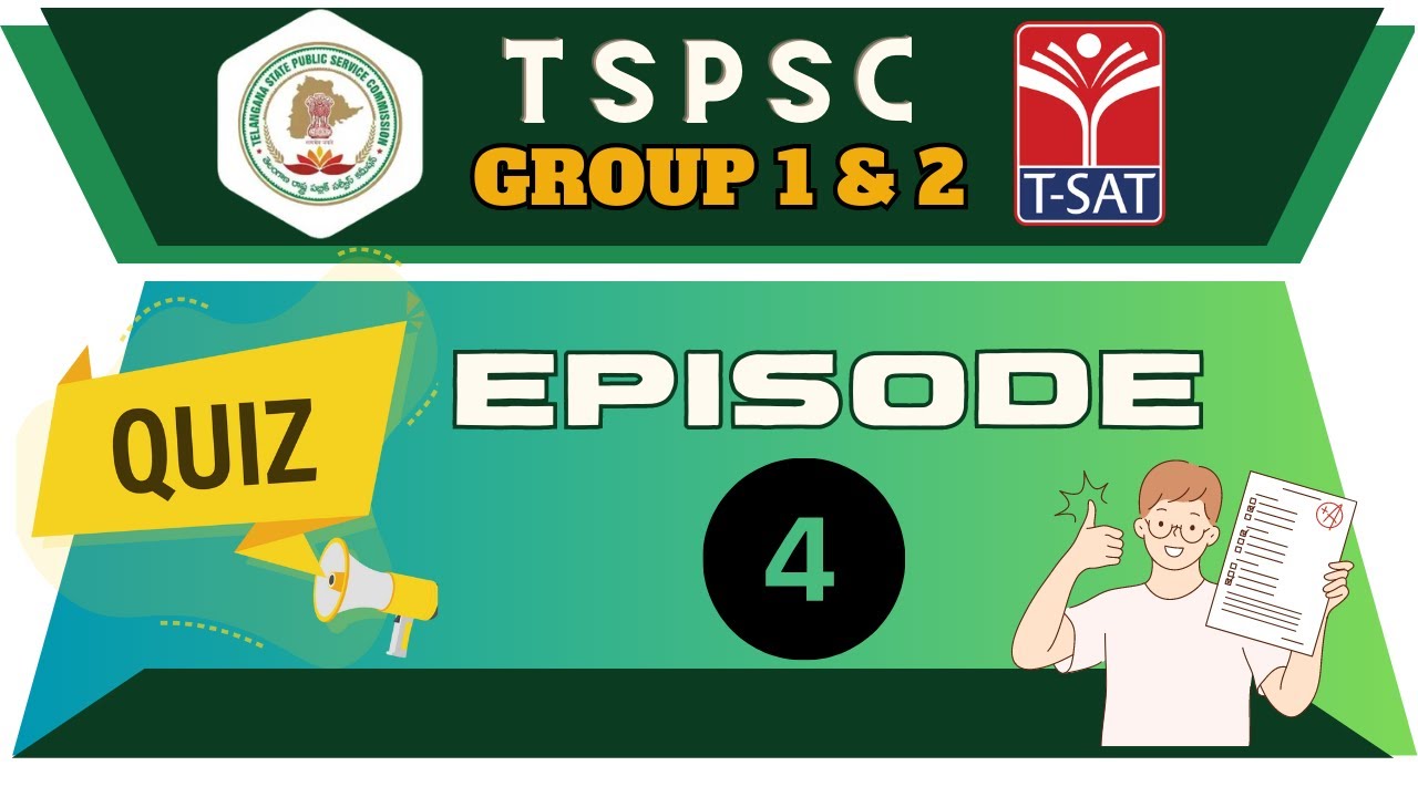 TSPSC Quiz Episode - 04 | Group 1 & 2 | Constable Mains MCQ's | Competitive Exams Special || T-SAT