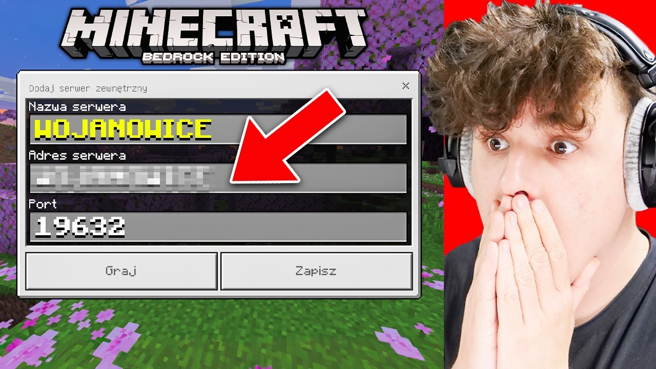 PIERWSZY RAZ ZAGRAŁEM NA SERWERZE MINECRAFT BEDROCK!!