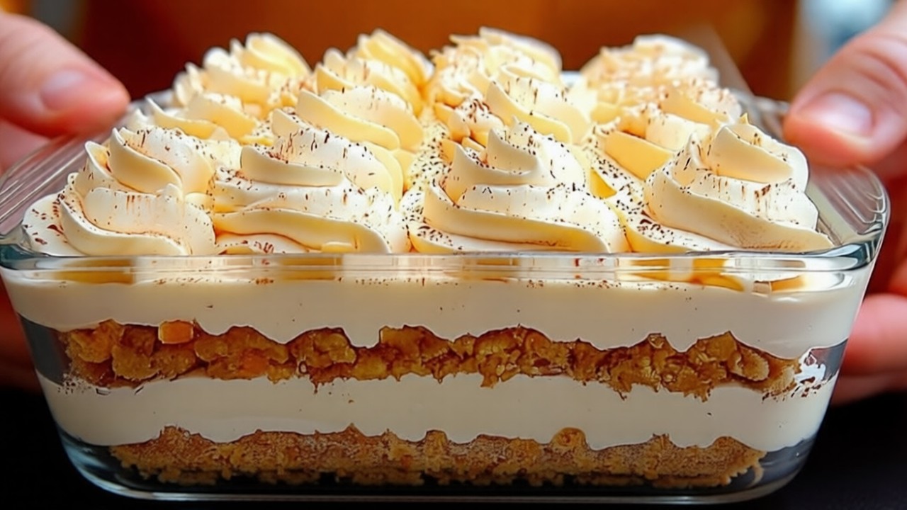 Nur 2 Zutaten! mischen Sie Ananas und Orange! Leckeres italienisches Dessert in 15 Minuten!