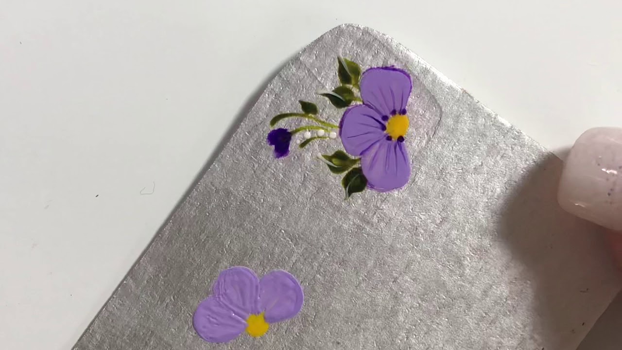 Adesivos caseiros para unhas: passo a passo amor perfeito 💓🌹