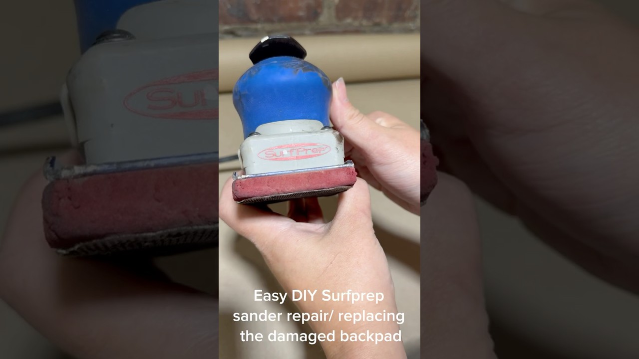 Easy DIY Surfprep sander repair/ replacing the damaged backpad