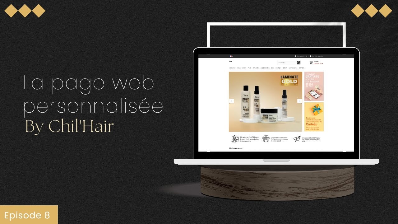La page web personnalisé by Chill'Hair