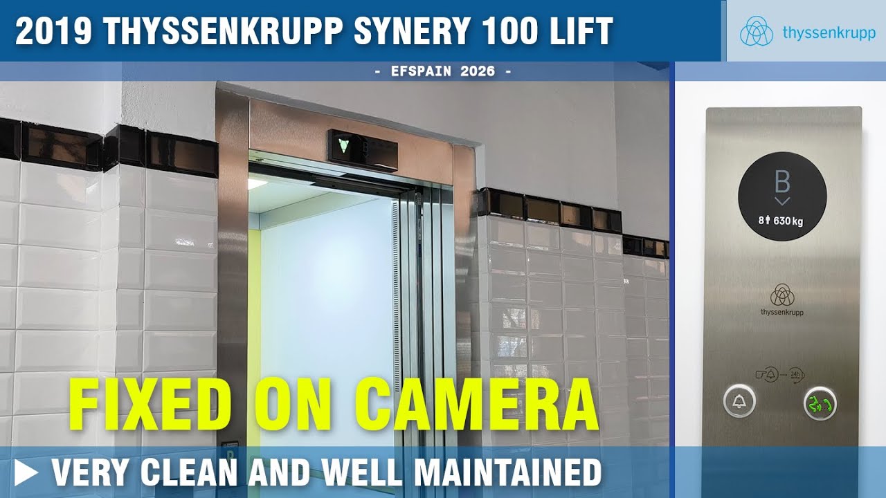 2019 ThyssenKrupp Synery 100 MRL lift @ Mercado de Abastos, Guadalajara