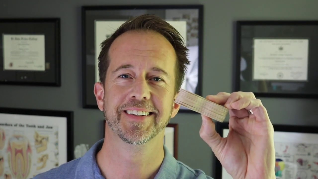 Диапазон движений ВНЧС с использованием прикусных палочек