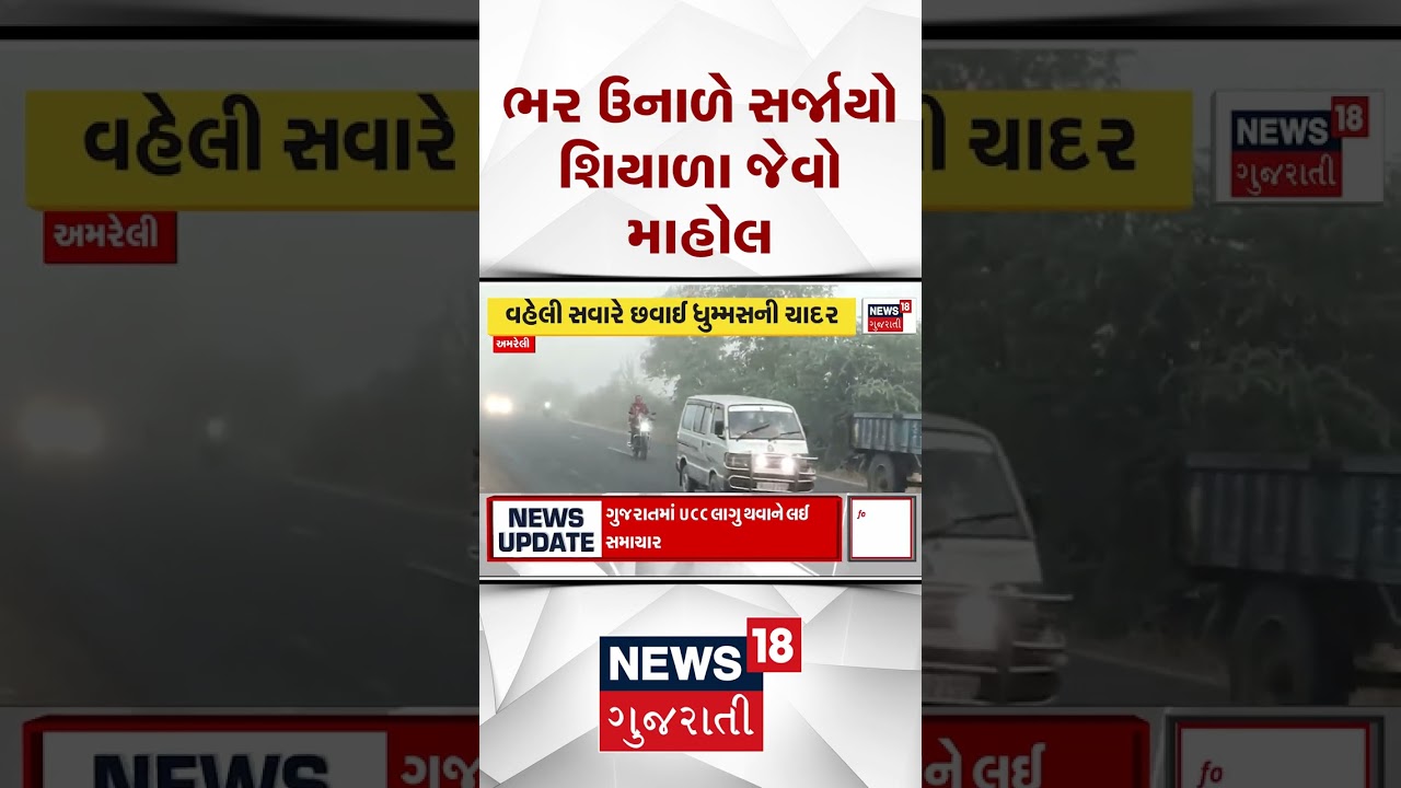 Gujarat Weather Forecast | ભર ઉનાળે અમરેલી અને રાજકોટ જિલ્લામાં સર્જાયો શિયાળા જેવો માહોલ | Gujarat