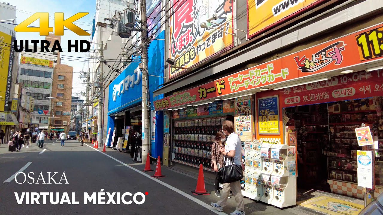 🔴 [4K] NIPPONBASHI DENDEN TOWN OSAKA &iexcl;ANIME, MANGA Y MUCHO MAS! - JAPAN WALKING OSAKA ASMR BINAURAL