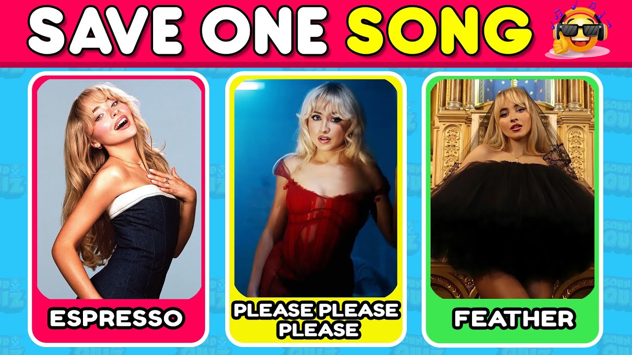 SAVE ONE SONG 🎵 Most Popular Singers and Songs Ever 👑 Music Quiz