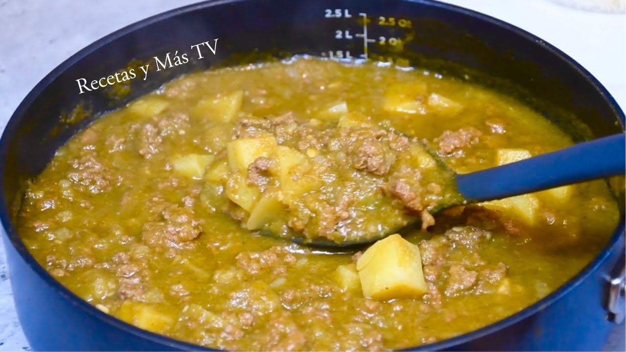 Cómo Preparar La Carne Molida Así de Rica y Fácil Con Papas