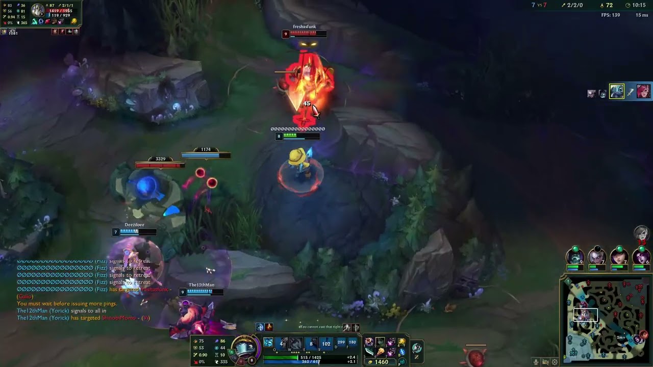 G2 Fizz vs Galio Loss KDA 4/3/3 2/10/26