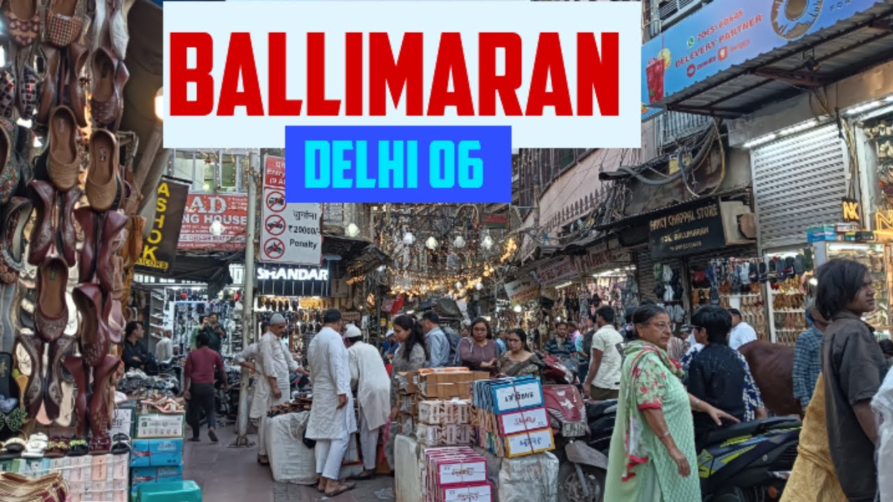 Walking Tour: Festival Season Rush Hour: Ballimaran's Busy Evening Roads, Chandni Chowk, Delhi 06.