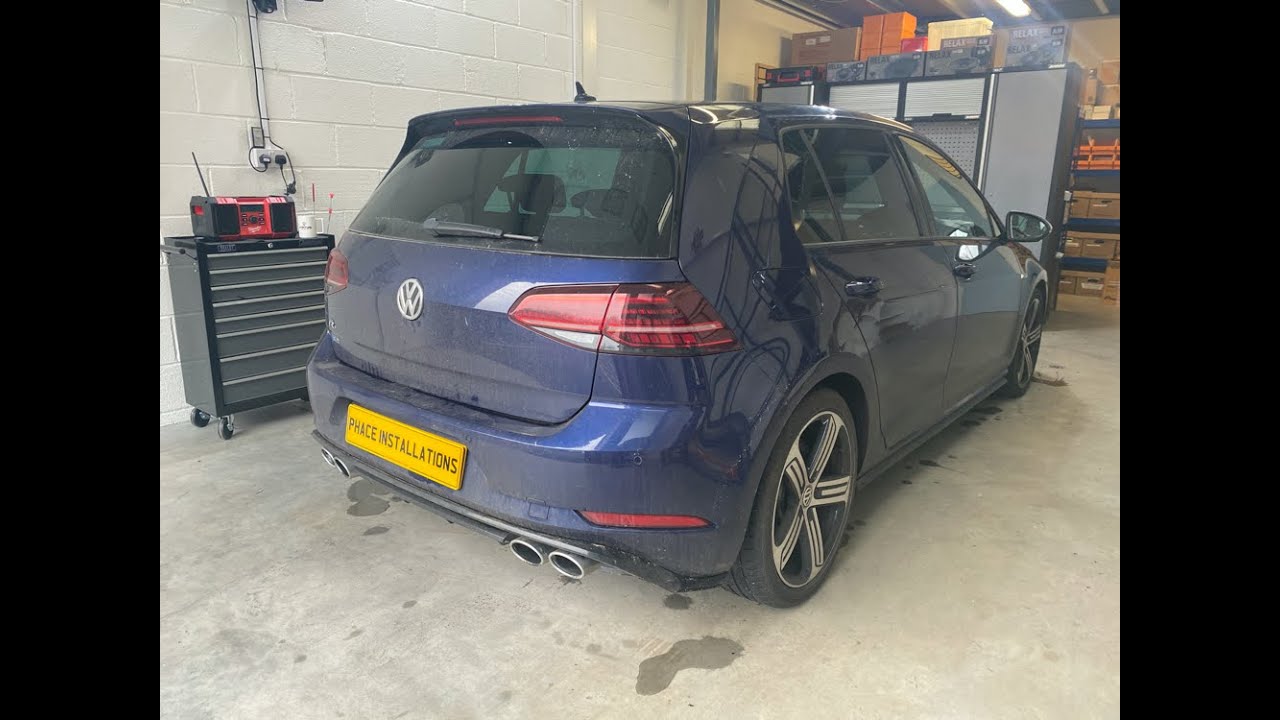 VW Golf R front and rear dash cameras from GNET - Phace Installations