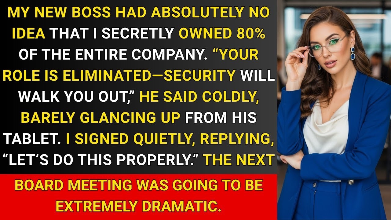 She Fired Me—Not Knowing I Actually Owned the Company