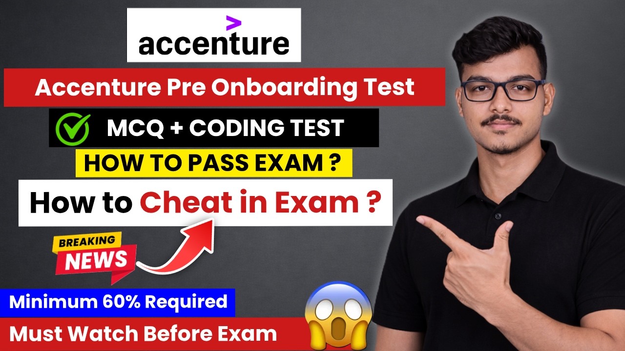 🔴 LIVE | Accenture  Pre Onboarding Test | accenture phase 2 results | Accenture interview results