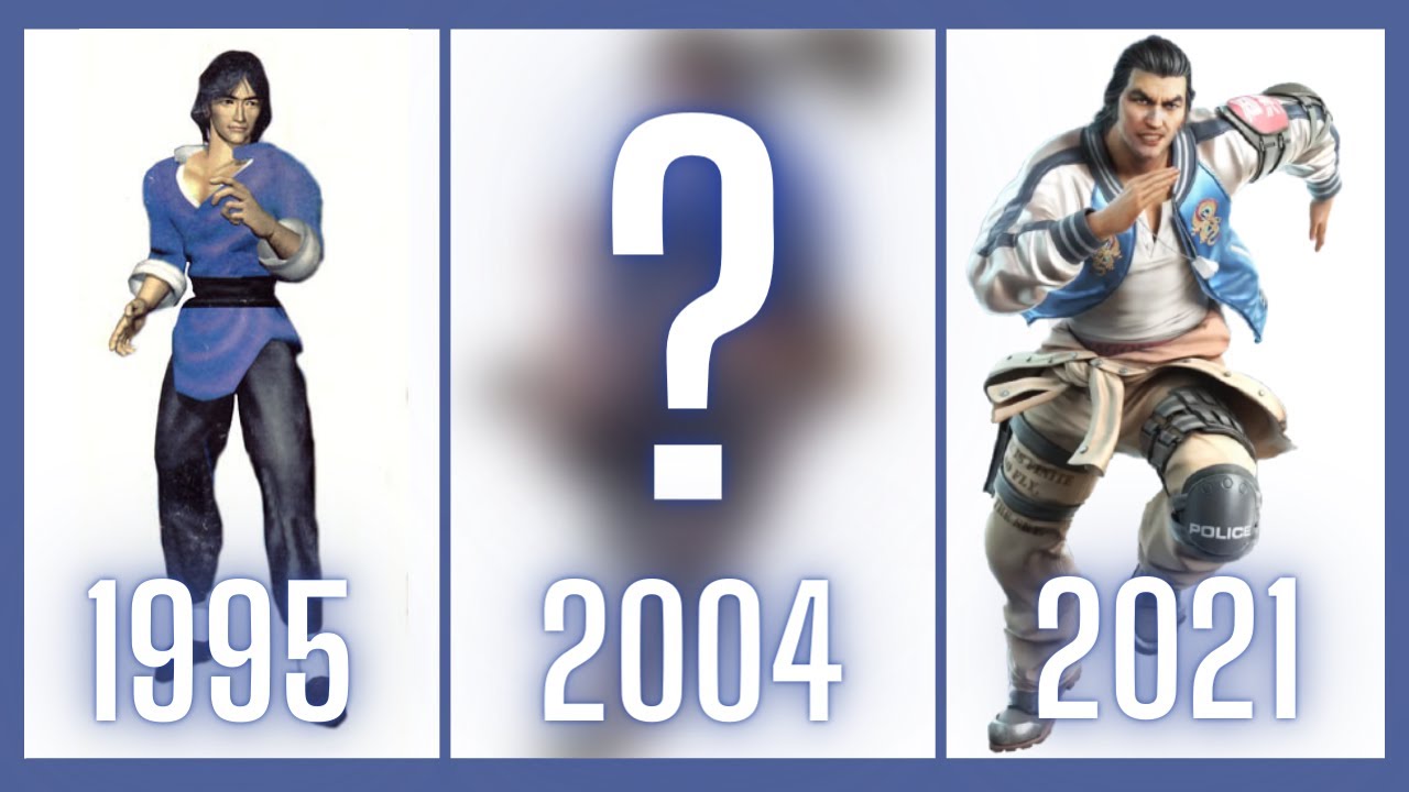 Evolution of Tekken Characters Lei Wulong 1995 - 2021