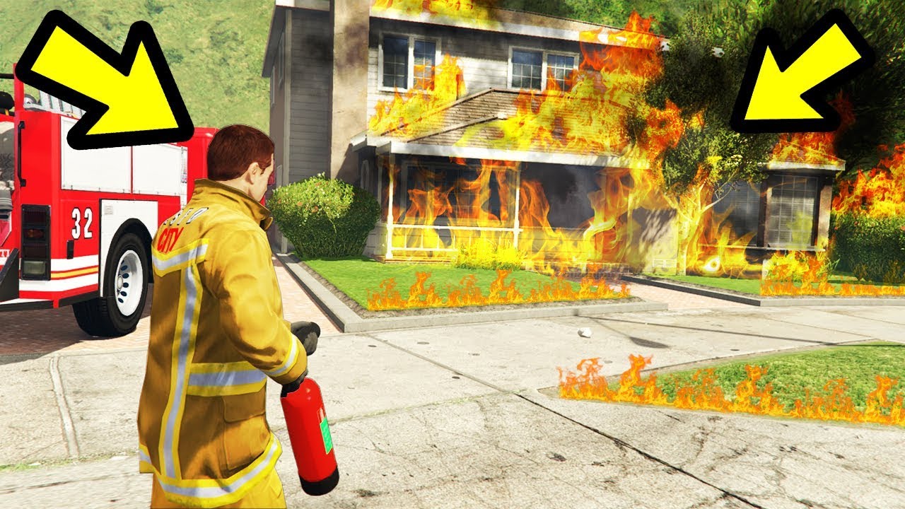 I Try Playing as a Fireman in GTA 5!