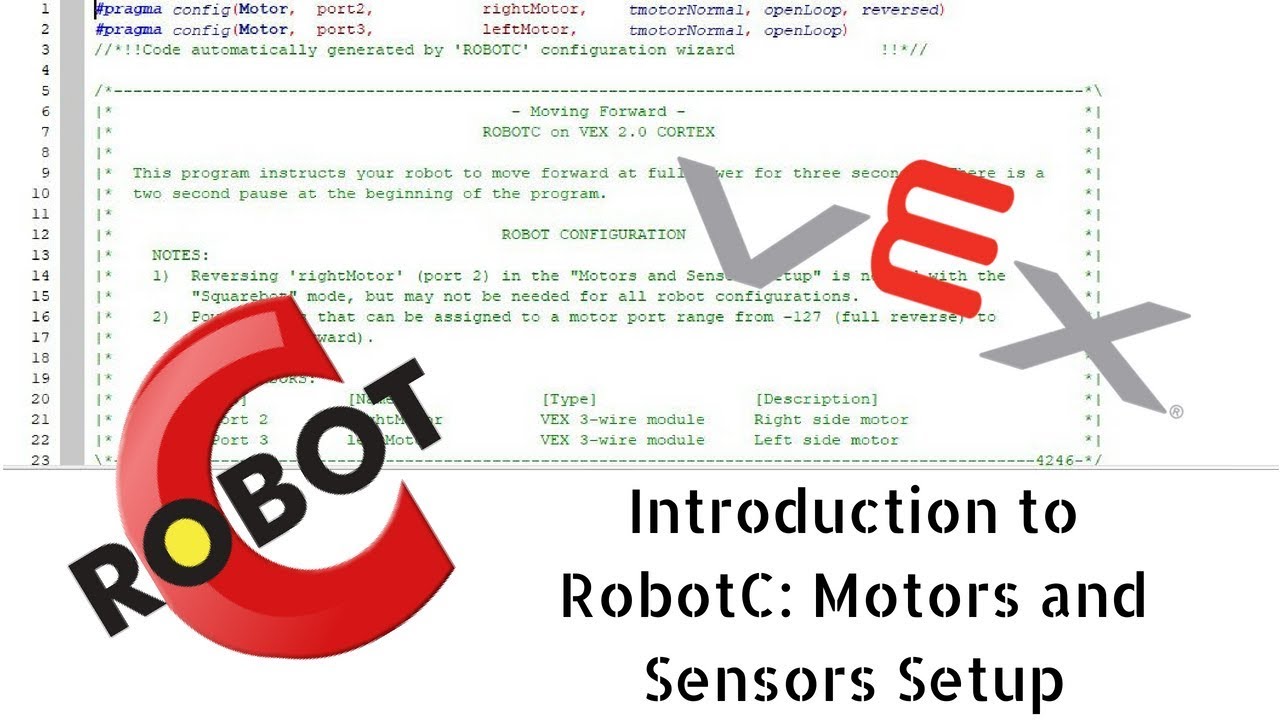Introduction to RobotC: Motors and Sensors Setup